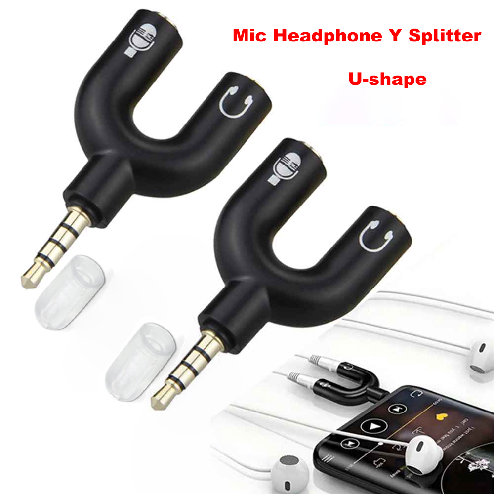 3.5mm Headphone Mic Splitter A - đánh giá và giá Laptop Accessories Headphones