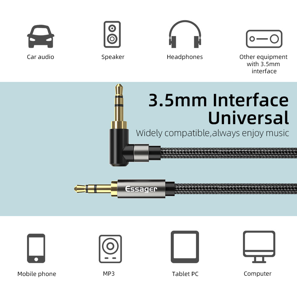 Essager Aux Cáp Nối Dài Jack 3 - đánh giá và giá Laptop Accessories Headphones