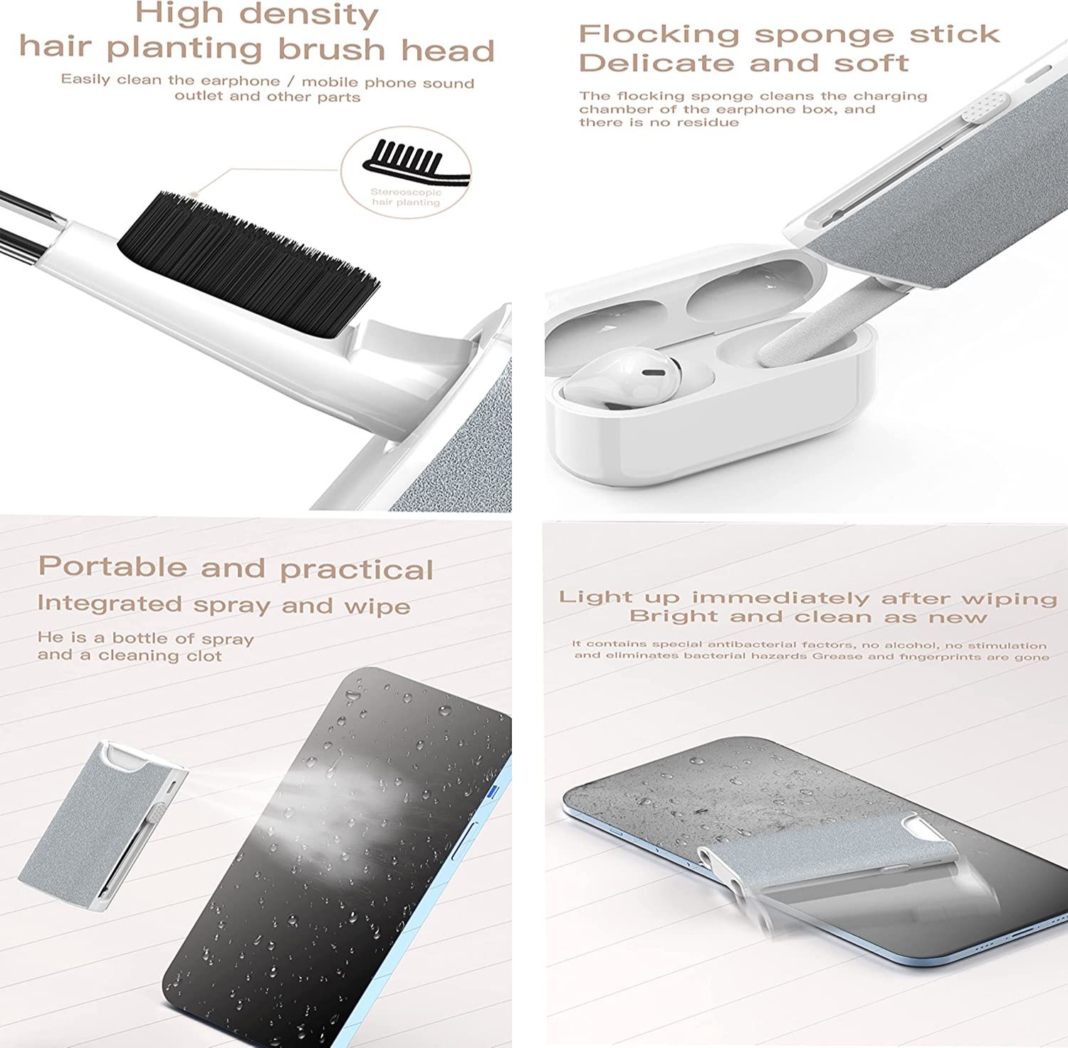 5 in 1 Earphone Cleaner Brush  - đánh giá và giá Laptop Accessories Headphones