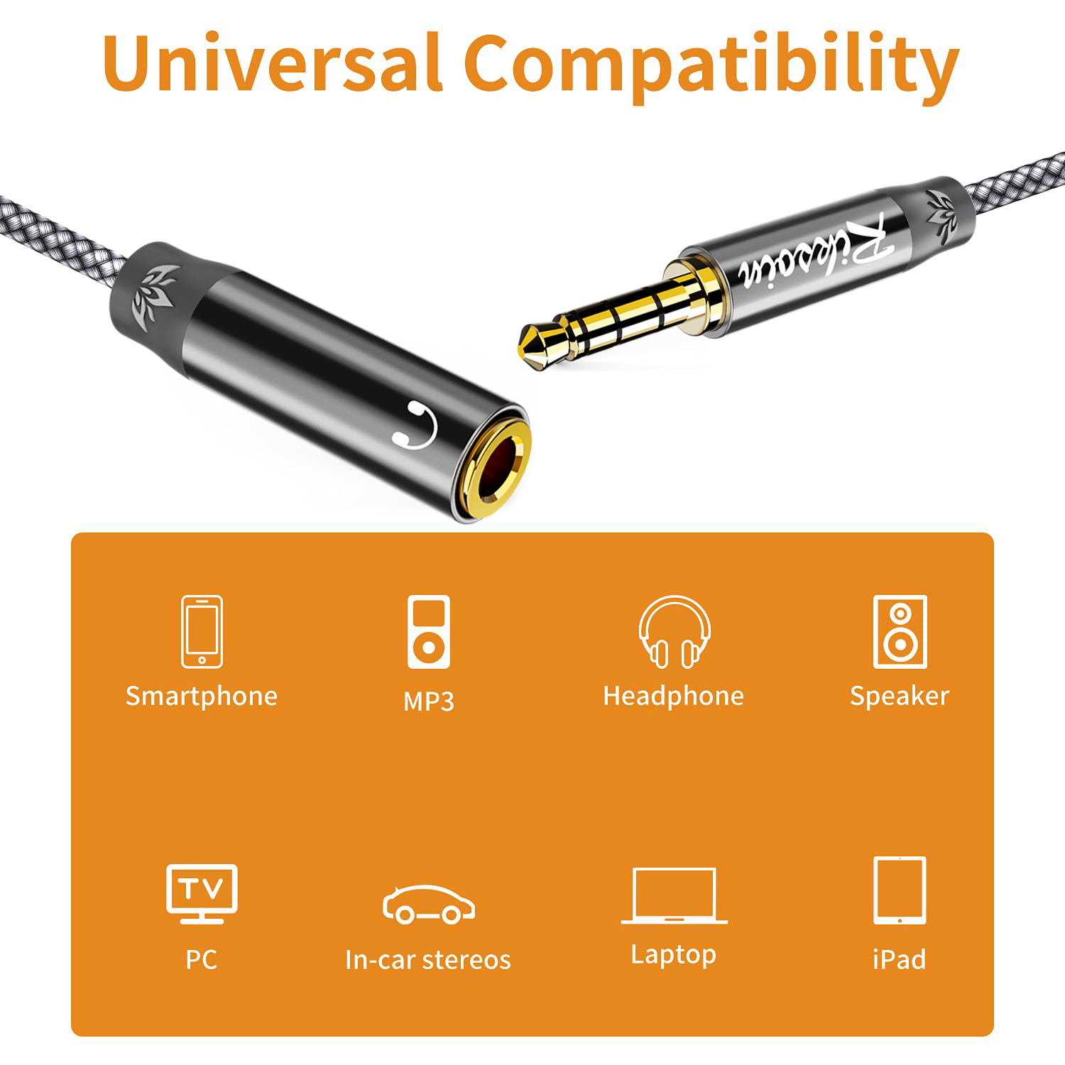 Riksoin 3.5mm Headphone Extens - đánh giá và giá Laptop Accessories Headphones