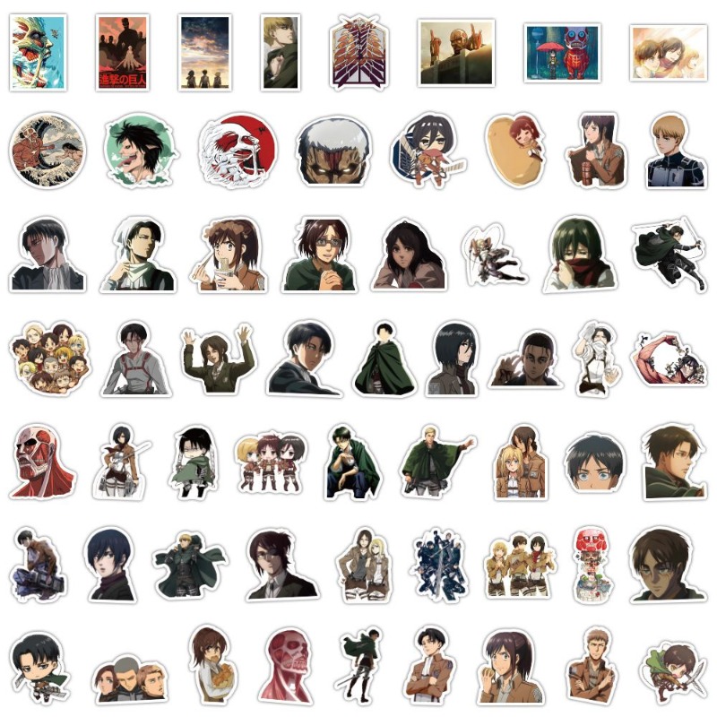 60Pcs Attack on Titan Anime St - đánh giá và giá Laptop Accessories Case