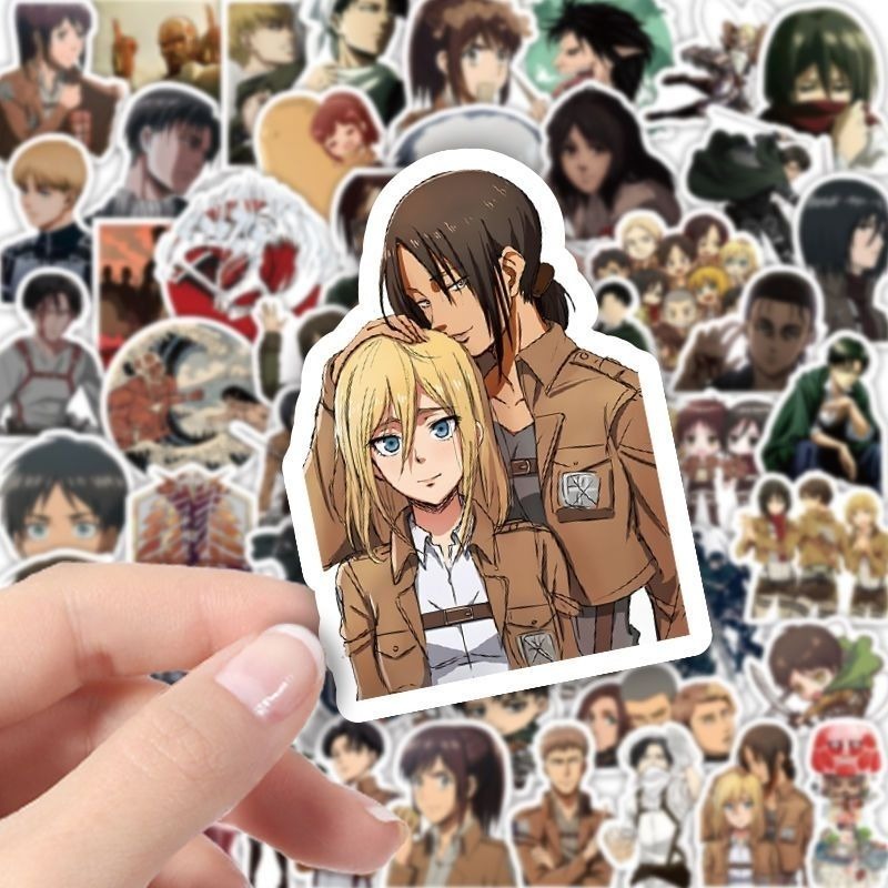 60Pcs Attack on Titan Anime St - đánh giá và giá Laptop Accessories Case