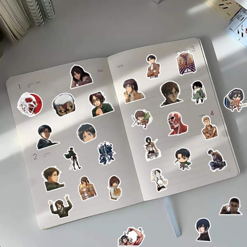 60Pcs Attack on Titan Anime St - đánh giá và giá Laptop Accessories Case