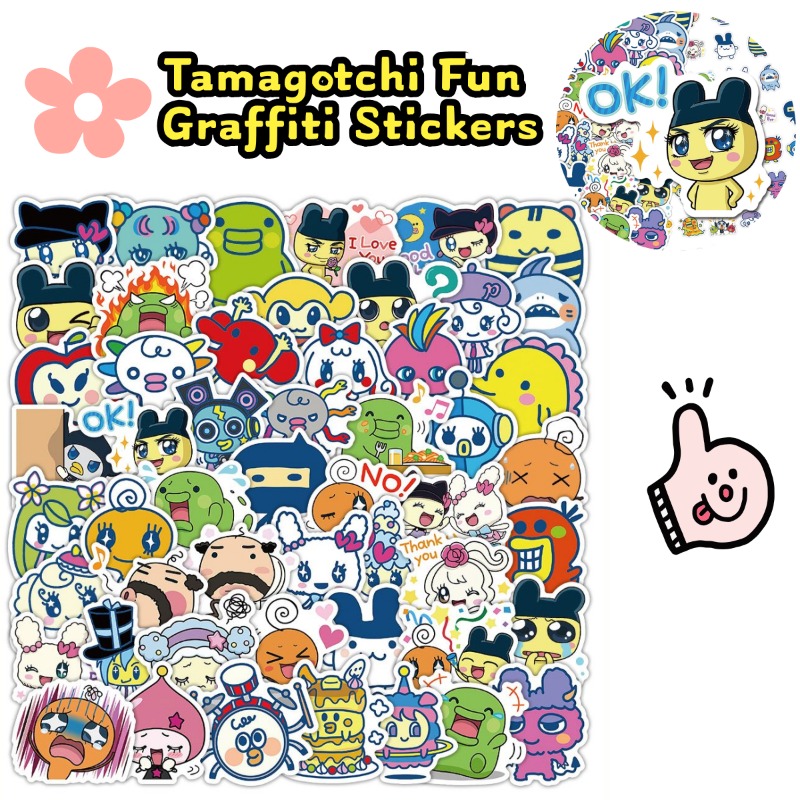 Japanese Tamagotchi Stickers E - đánh giá và giá Laptop Accessories Case