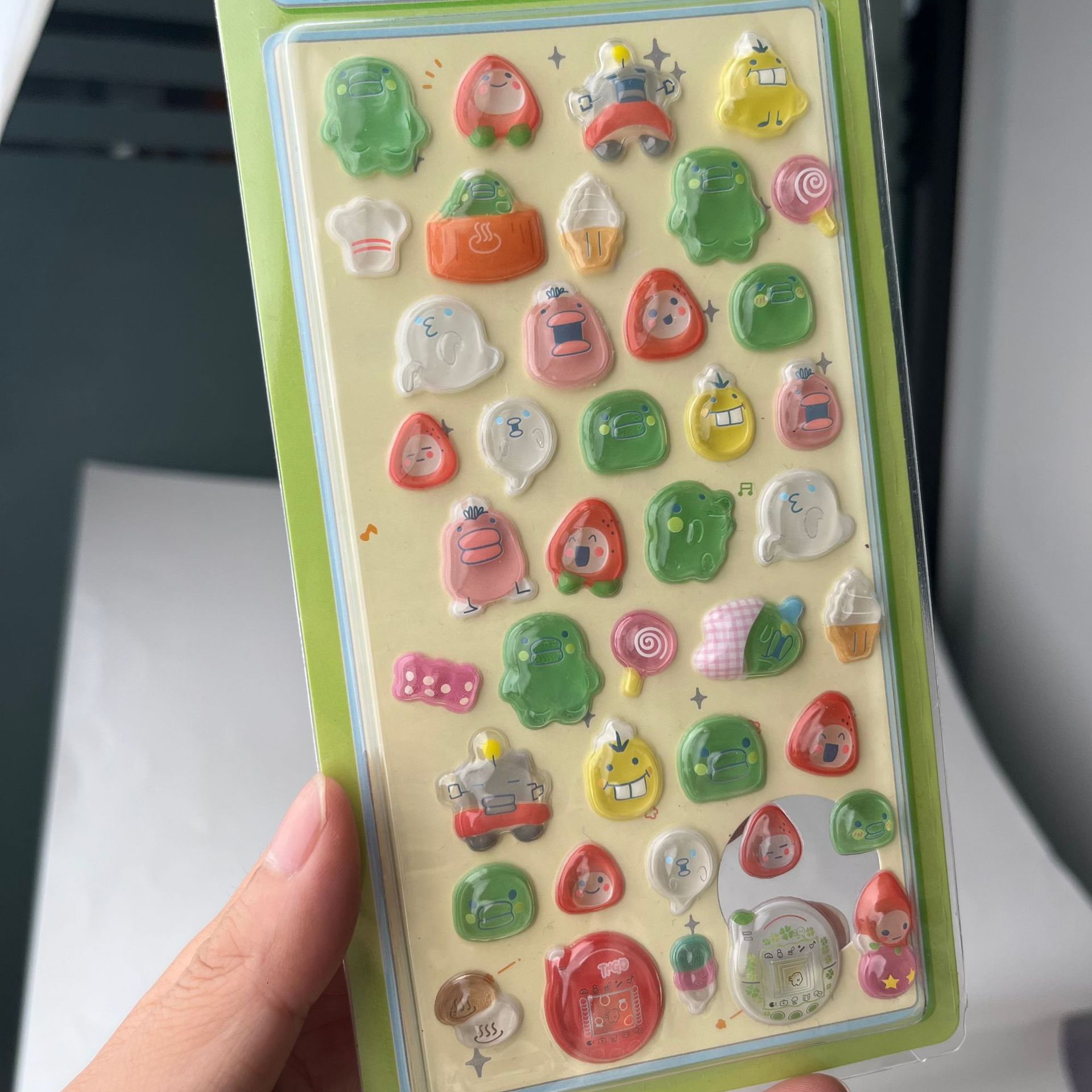 Cute Tamagotchi 3D Puffy Stick - đánh giá và giá Laptop Accessories Gifts