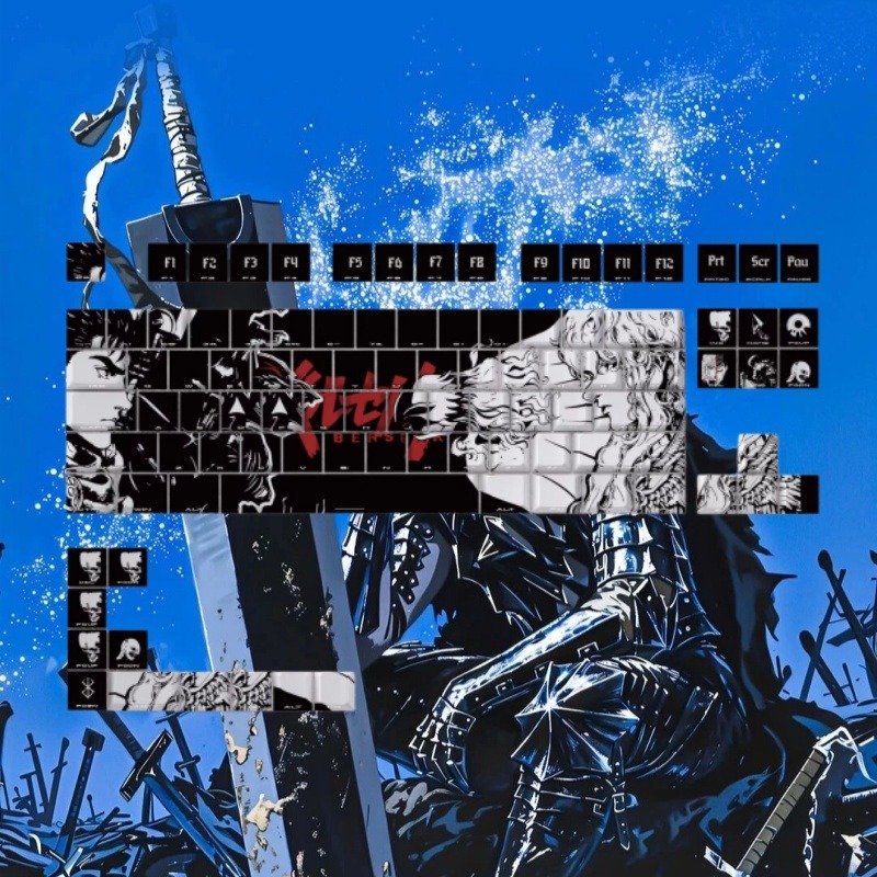 BERSERK Theme Anime Keycap 98  - đánh giá và giá Laptop Accessories Gifts
